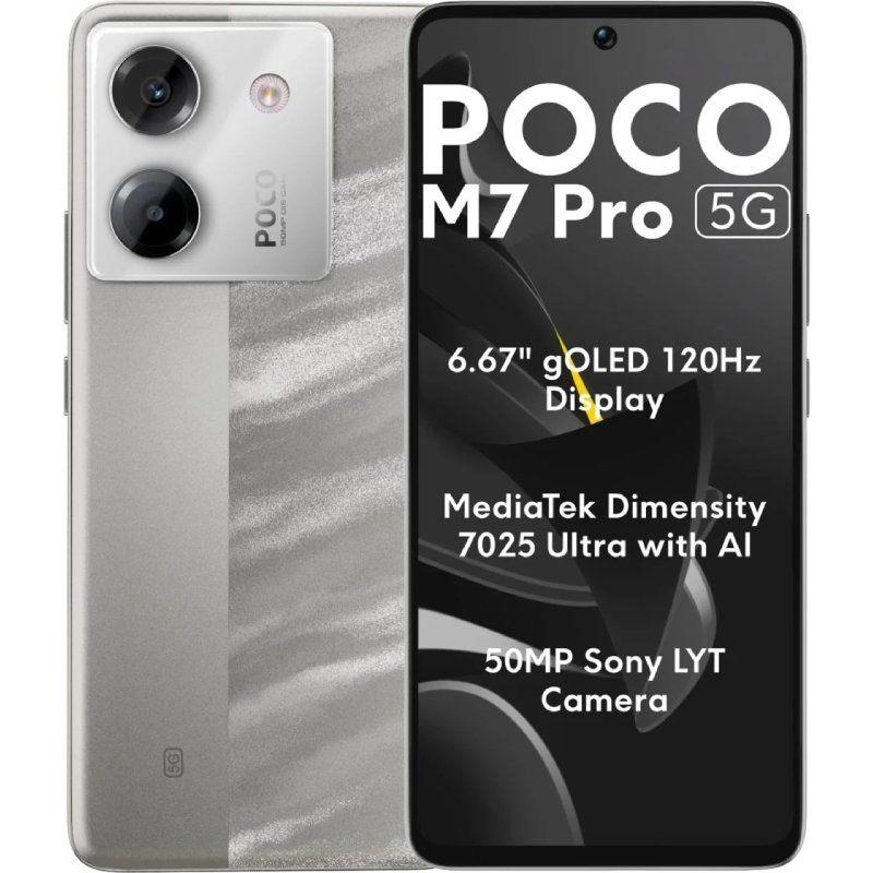 SMARTPHONE XIAOMI POCO M7 PRO 5G 8GB 256GB 6.67" PLATA