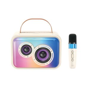 ALTAVOZ KARAOKE RGB 20W CON MICROFONO INALAMBRICO F54 XO